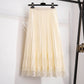 Plus Size Women's A-Line High Waist Pleated Skirt