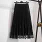 Plus Size Women's A-Line High Waist Pleated Skirt