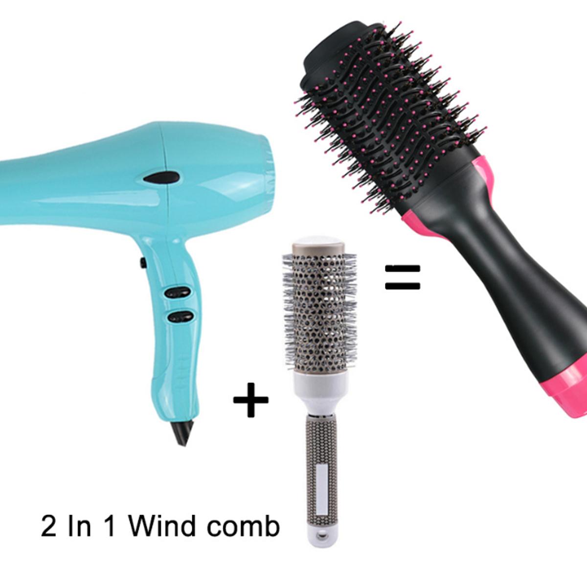 2 in 1 Multifunctional Dryer & Volumizer Rotating Hair Brush