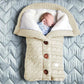 Spring Autumn Winter Knitted Button Twist Sleeping Bag