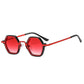 Hip-Hop Unisex Small Frame Polygonal Metal Sunglasses - C