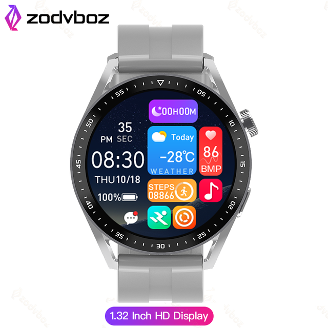 Wireless Charging, NFC, Dial Answer Call HD, Blood Pressure Monitor, Waterproof Smart Watch