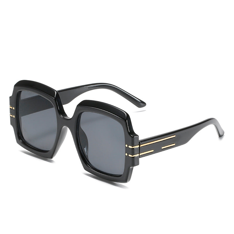 Retro Square Modern Fashion Sunglasses - F