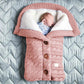 Spring Autumn Winter Knitted Button Twist Sleeping Bag