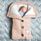 Spring Autumn Winter Knitted Button Twist Sleeping Bag