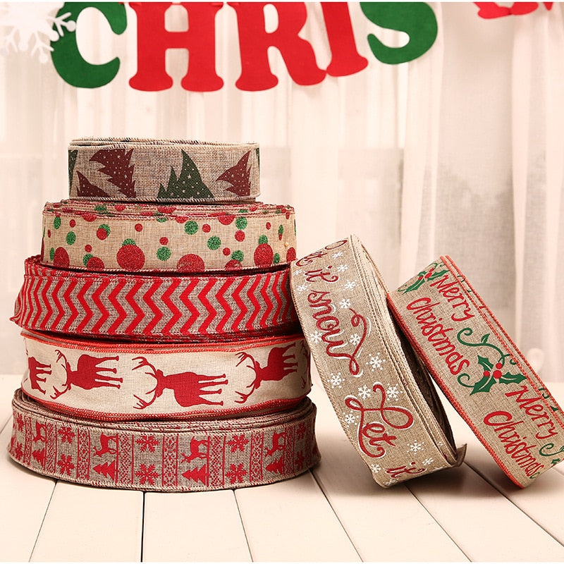 200cm linen Christmas gift box Decorations