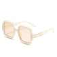 Retro Square Modern Fashion Sunglasses - F