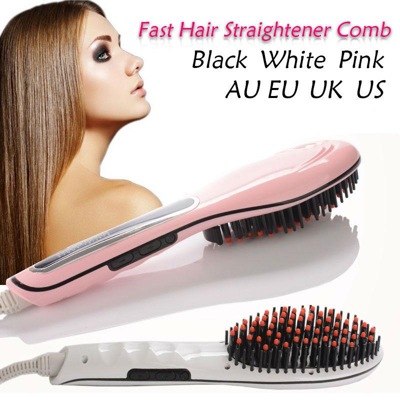 2 in 1 Hair Electric Straightening Brush