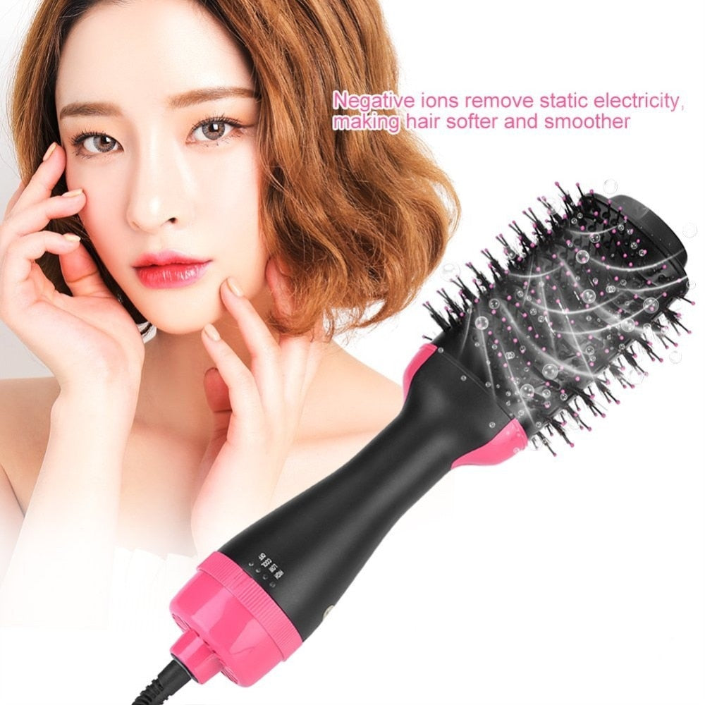 Multifunctional 2 in 1 Hair Dryer Rotating Hot Hair Brush