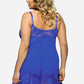 Plus Size Spaghetti Strap Lace Panel Babydoll