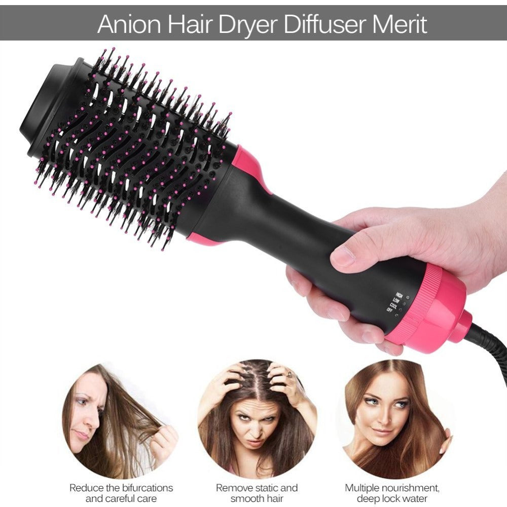 Multifunctional 2 in 1 Hair Dryer Rotating Hot Hair Brush