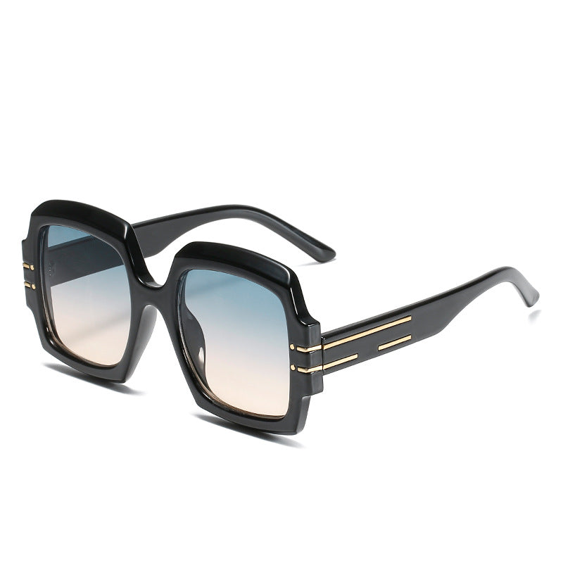 Retro Square Modern Fashion Sunglasses - F