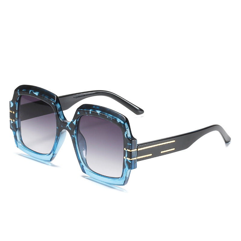 Retro Square Modern Fashion Sunglasses - F