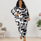 Plus size New Long Sleeve Dress