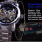 WINNER Blue Ocean Fashion Casual Designer Stainless Steel Watch