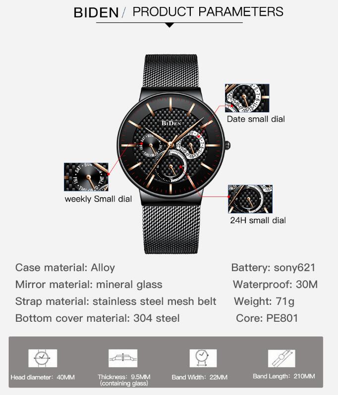 Watch Men Casual Waterproof Sport Watch