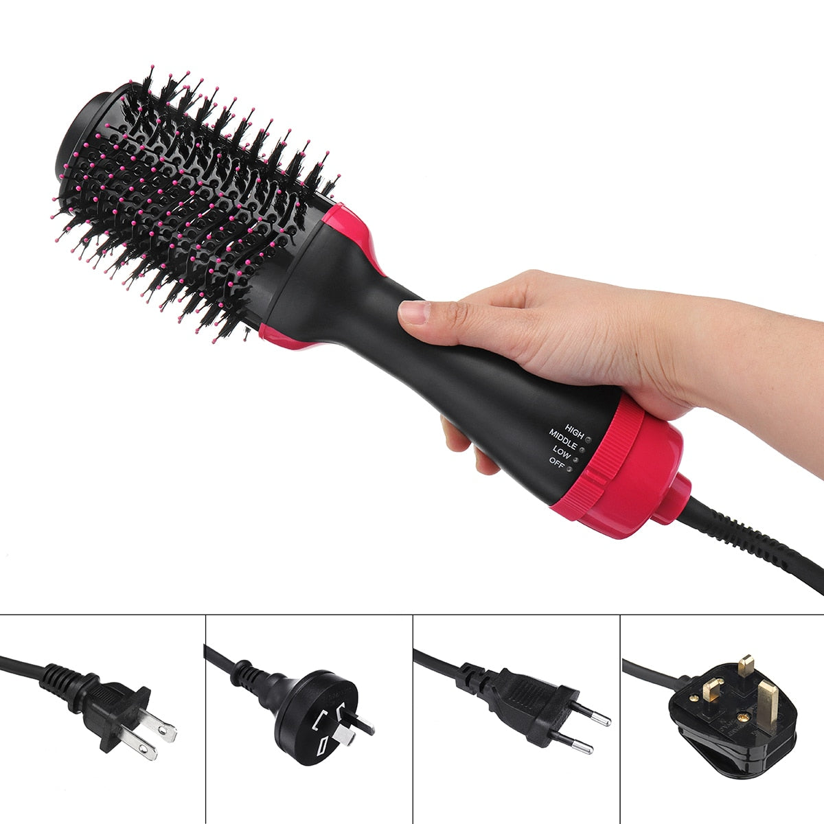 2 in 1 Multifunctional Dryer & Volumizer Rotating Hair Brush