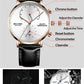 Quartz Modern Chronograph Leather Strap Watches