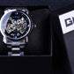 WINNER Blue Ocean Fashion Casual Designer Stainless Steel Watch