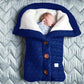 Spring Autumn Winter Knitted Button Twist Sleeping Bag