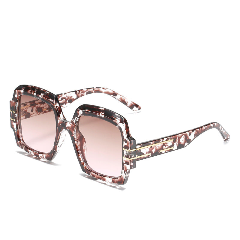 Retro Square Modern Fashion Sunglasses - F