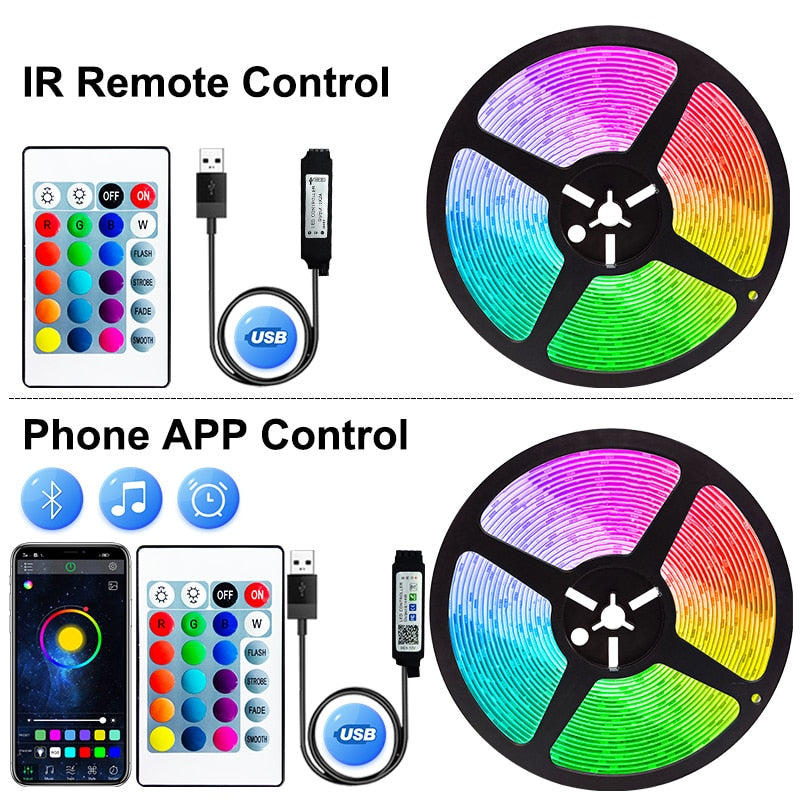 LED Strip Light USB Bluetooth RGB Lights