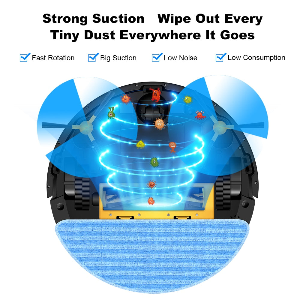 LIECTROUX C30B Robot Vacuum Cleaner AI Map Navigation