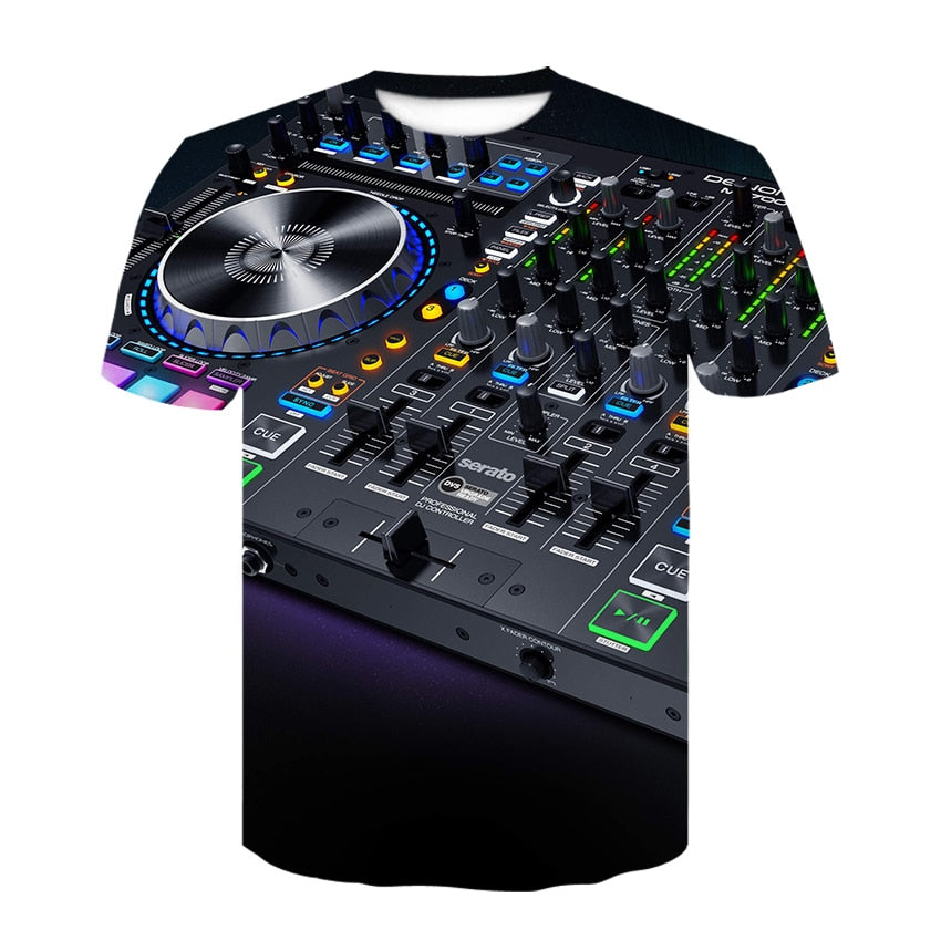 3D Rock Music T-shirts