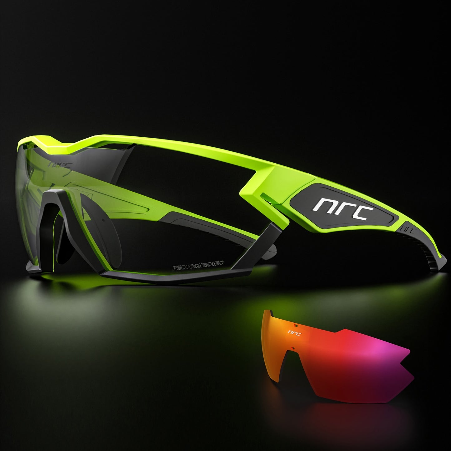 3 Pairs in 1 NRC P-Ride Photochromic Sport SunGlasses