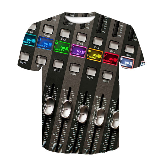 3D Rock Music T-shirts