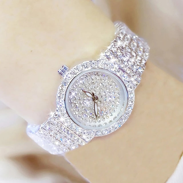 Brand Luxury Full Diamond, Japan Quartz Movement Stainless Steel Reloj Mujer watch