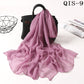 50*160cm Foulard Gradient Solid Color Georgette Shawl