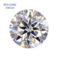 Round Cut D Color VVS1 Moissanite, GRA