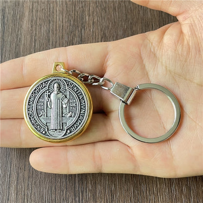 Two-color Thinker Angel Madonna Keychain