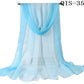 50*160cm Foulard Gradient Solid Color Georgette Shawl