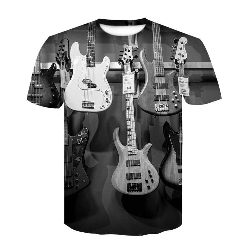 3D Rock Music T-shirts