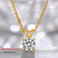 0.1-2 CT Moissanite 925 Silver Necklace, GRA