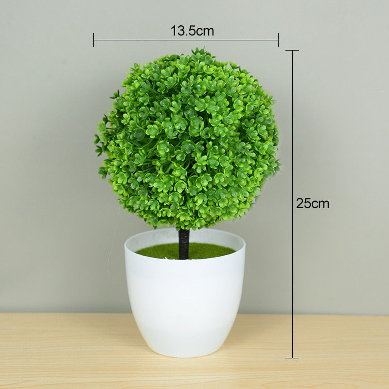 Artificial Bonsai Tree Pot For Home Room Decoration