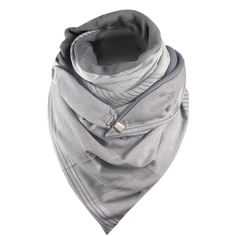 Soild Dot Printing Button Scarf