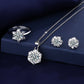 Moissanite Jewelry 925 Sterling Set