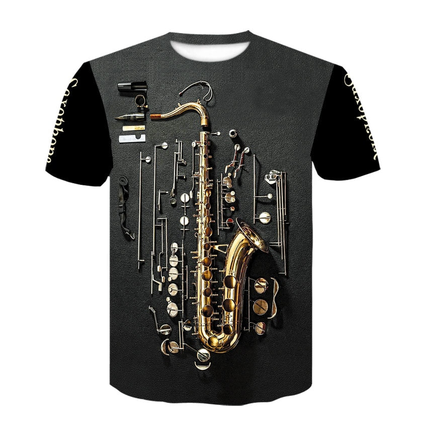 3D Rock Music T-shirts