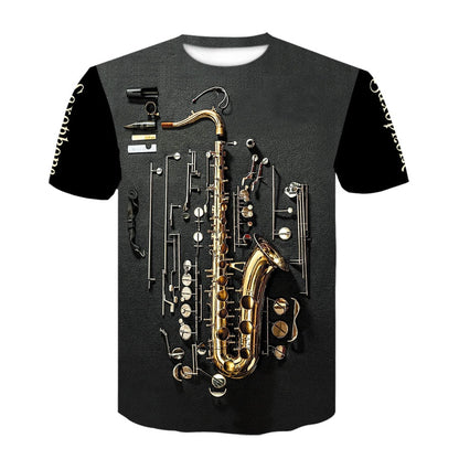 3D Rock Music T-shirts