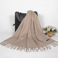 180*70cm+10*2cm tassel Cashmere Scarf