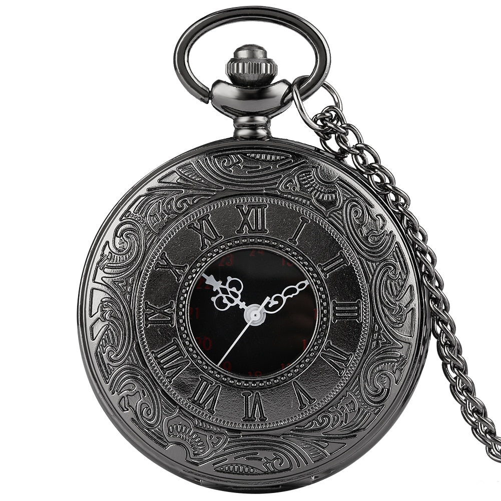 Vintage Pocket Roman Watches - Necklace Chain