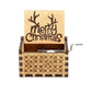 Christmas Wooden Hand Crank Music Box