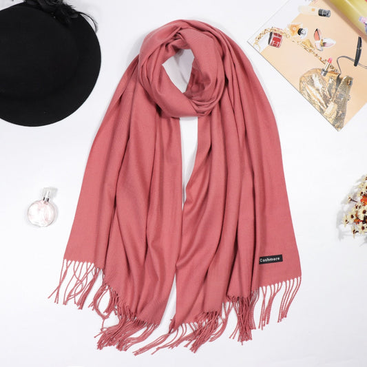 180*70cm+10*2cm tassel Cashmere Scarf