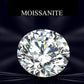 Round Brilliant Cut IJ color Moissanite, GRA