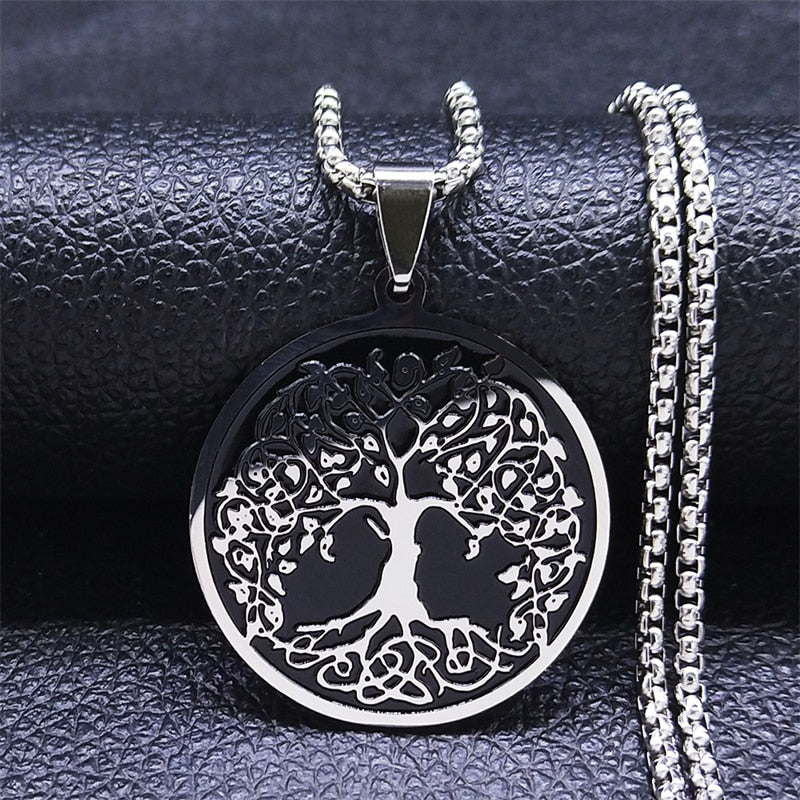 Goddess Tree of Life Stainless Steel Chain