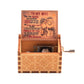 Christmas Wooden Hand Crank Music Box