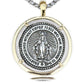 Virgin Mary Catholic Miraculous Medal Pendant Necklace